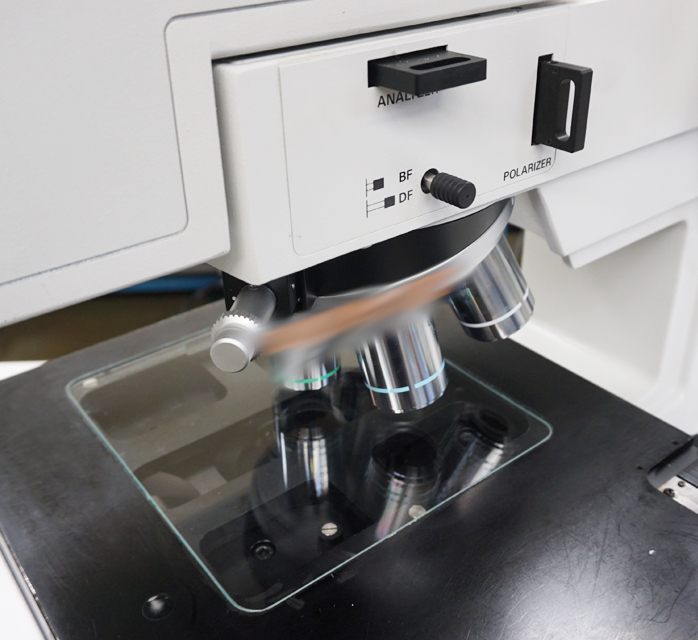 Used NIKON Eclipse L200 inspection microscope with reflected and transmitted illumination