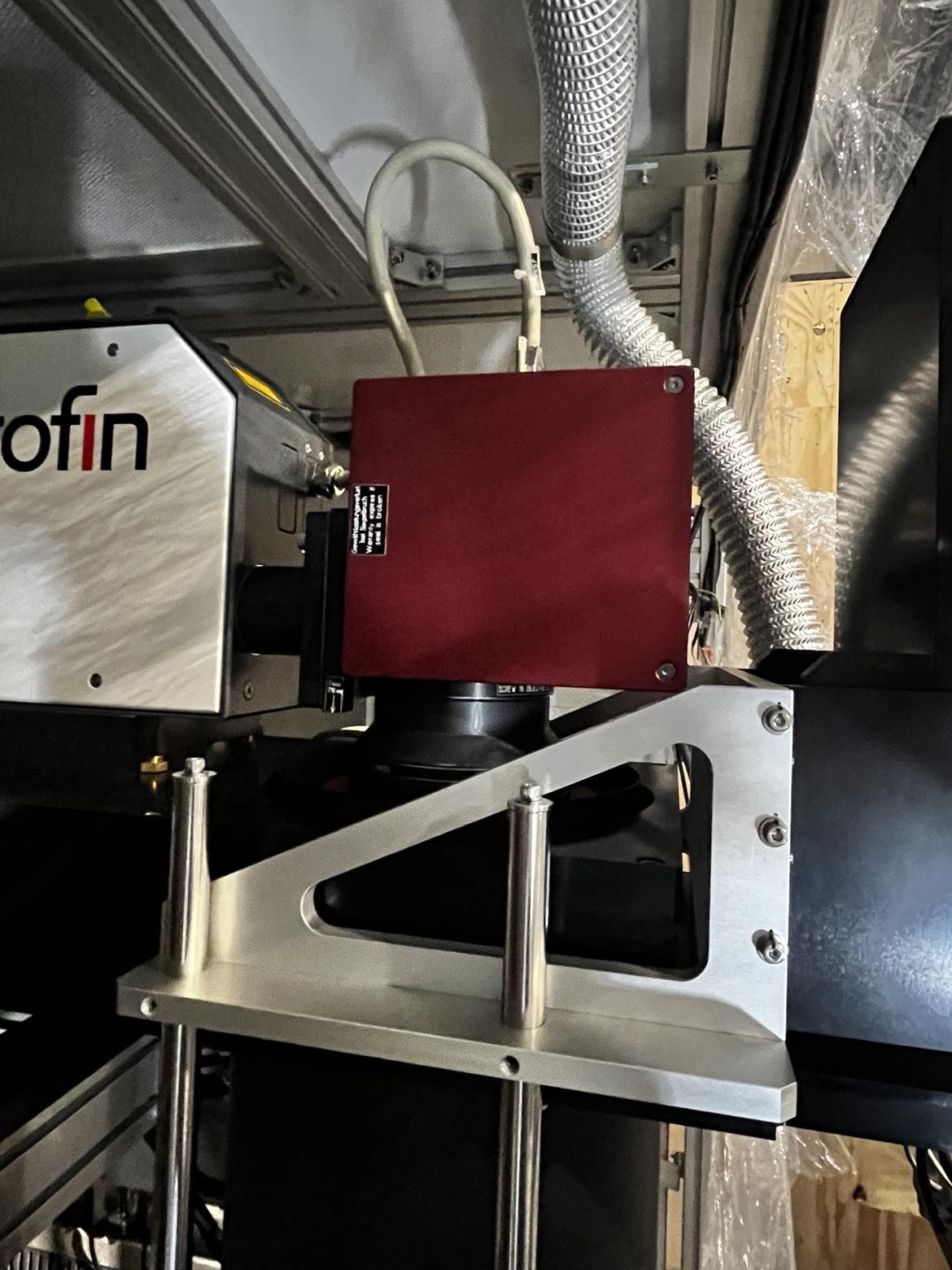 Used 2009 Rofin Sinar Powerline E40 IC Laser Assembly with Power Supply Powerline E-40