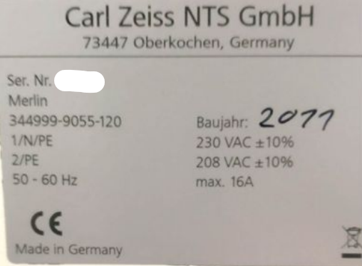 Used 2010 Zeiss Merlin