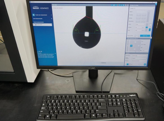 Used Kruss DSA100S automated contact angle and drop shape analysis system