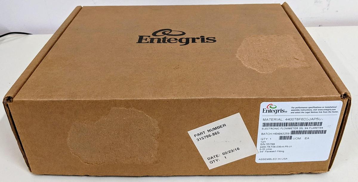 Used Entegris - Air Liquide FLOWMETER,20LPM,3/4FL,SAP H