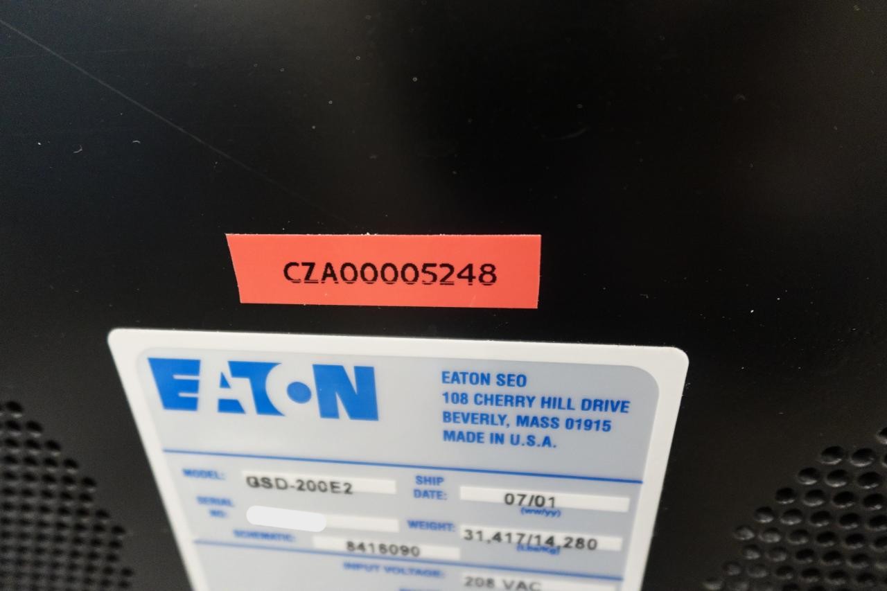 Used 2001 Axcelis Technologies Inc. / Eaton GSD/200E2