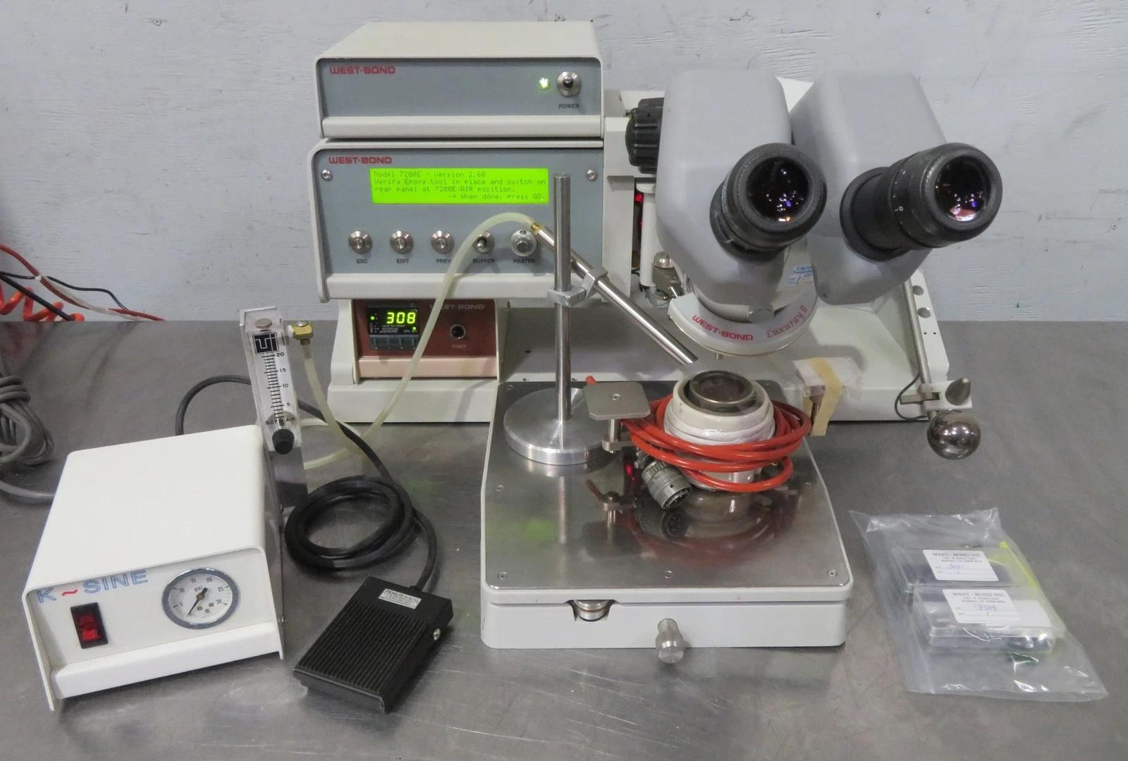 Used West-Bond 7372E Epoxy/Eutectic Die Bonder, Inert Gas Mirrored Workholder