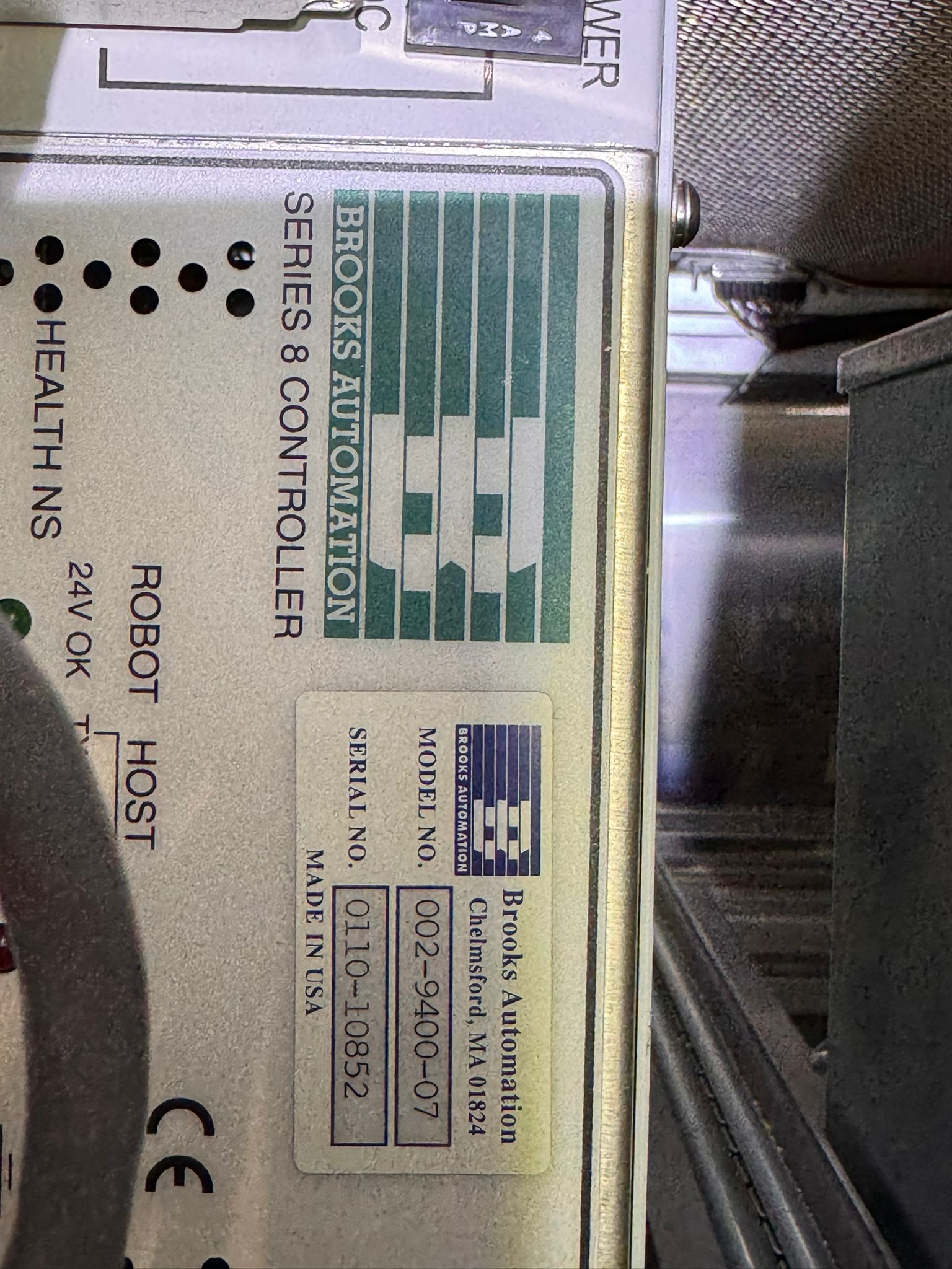 Used Brooks 002-9400-07 Wafer Controller