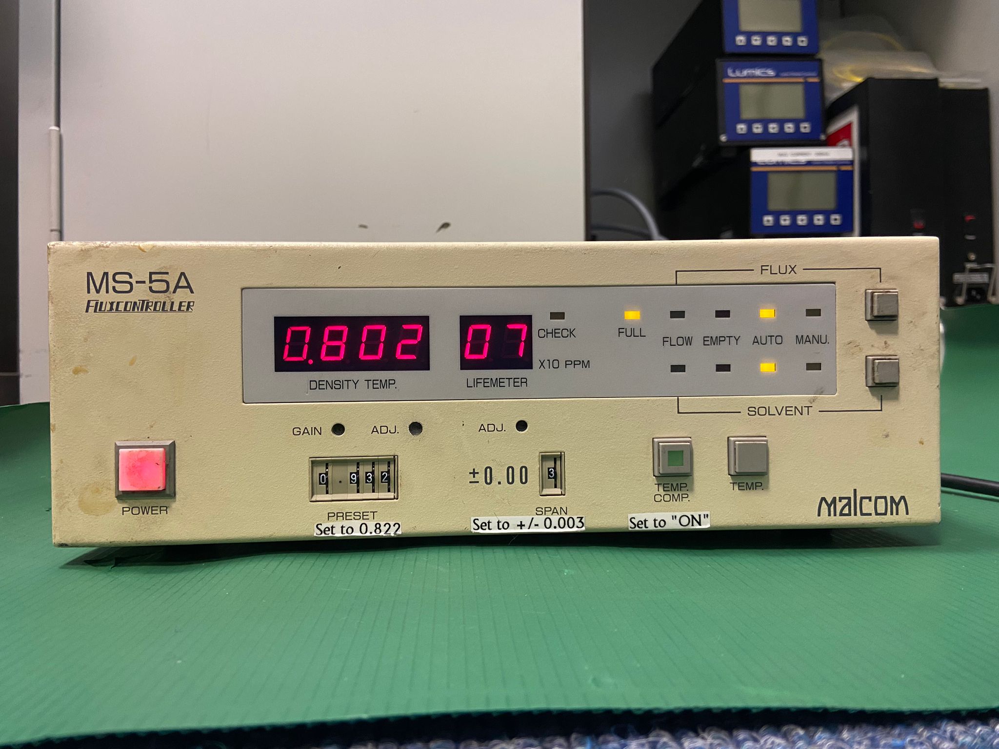 Used Malcolm MS-5A FLUXCONTROLLER