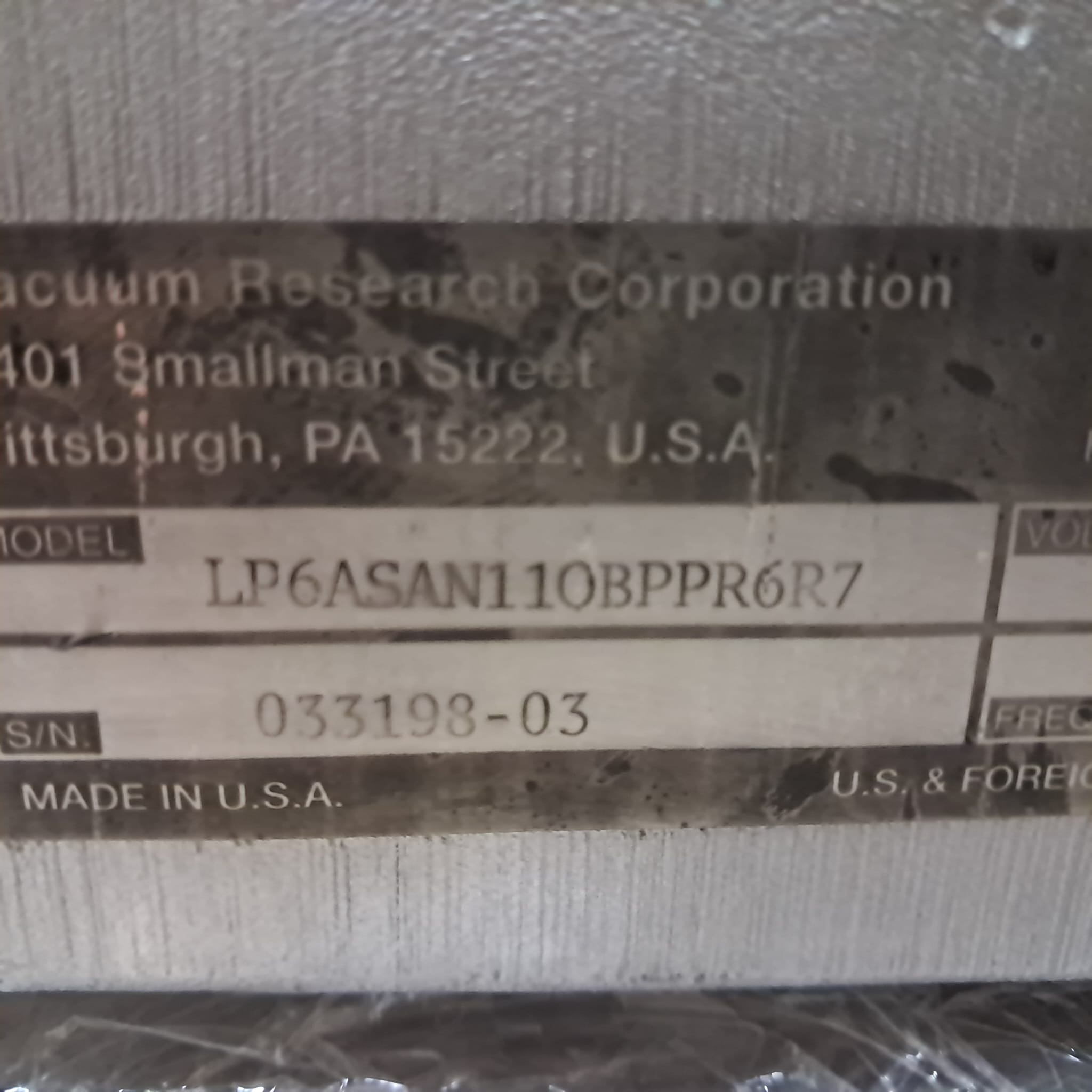 Used Eaton Nova 6200AV Gate Valve LP6ASAN110BPPR6R7