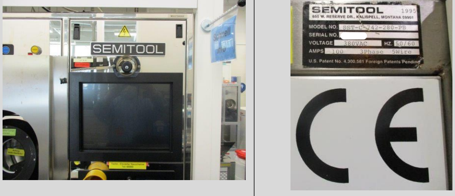 Used 1995 SEMITOOL SST-C-742-280-PB