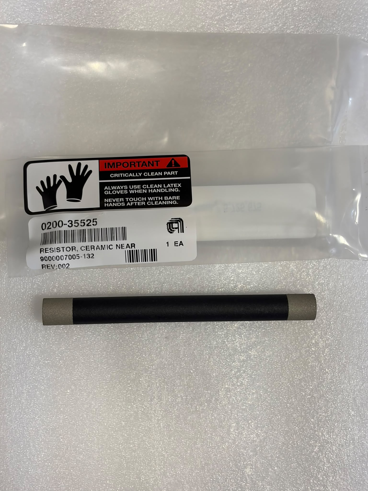 Used Applied Materials AMAT 0200-35525 RESISTOR,CERAMIC,NEAR-NET-SHAPE