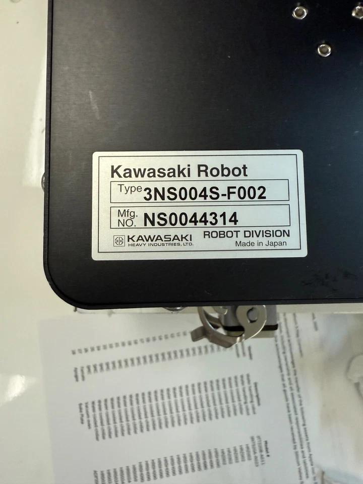 Used Kawasaki Robot 3NTS20A-R023 Robot with Controller 3NS004-F002, Cables, P/Supply