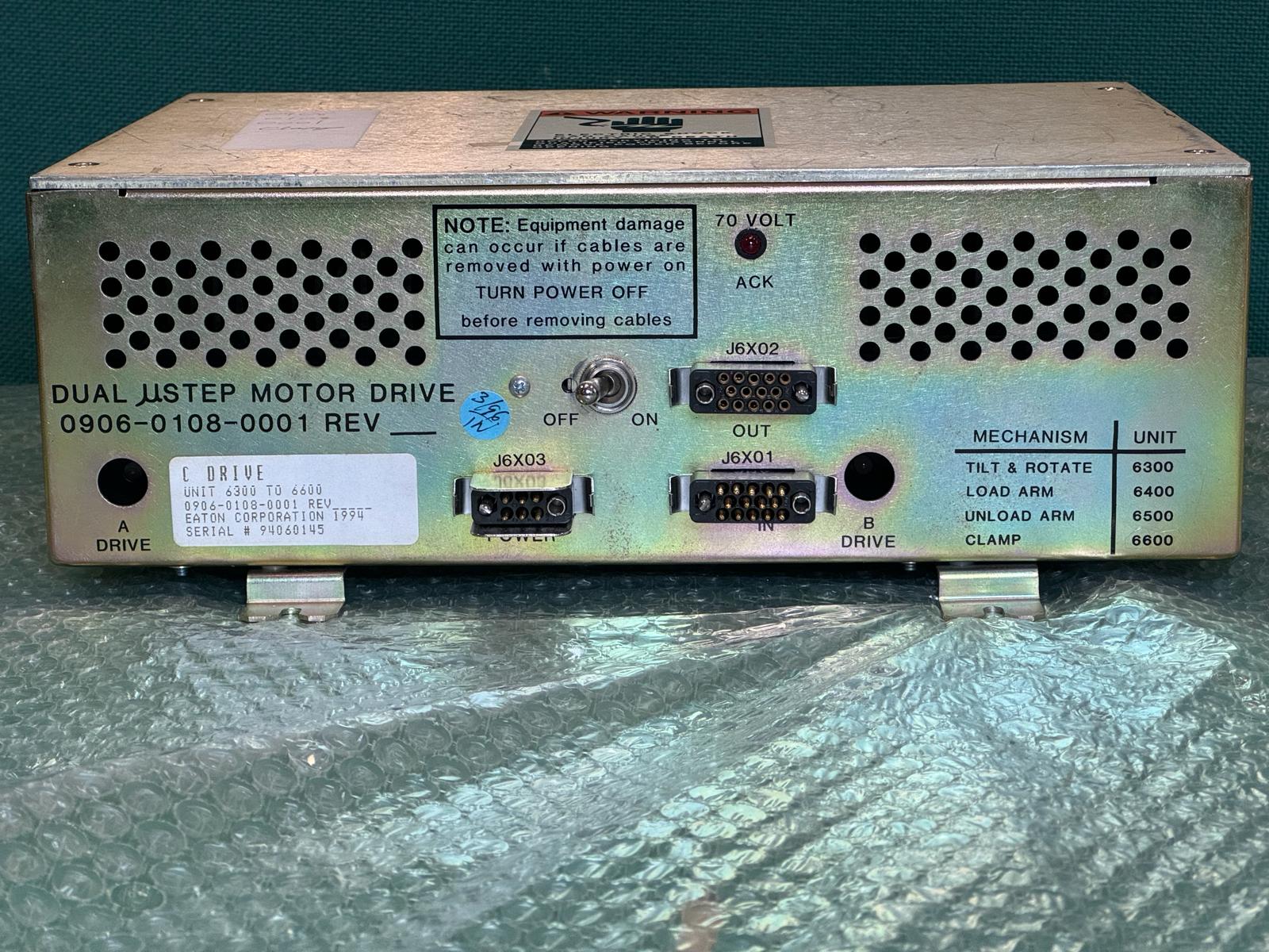 Used Eaton Nova 6200AV 6600 DUAL USTEP C DRIVE MOTOR DRIVE 0906-0108-0001