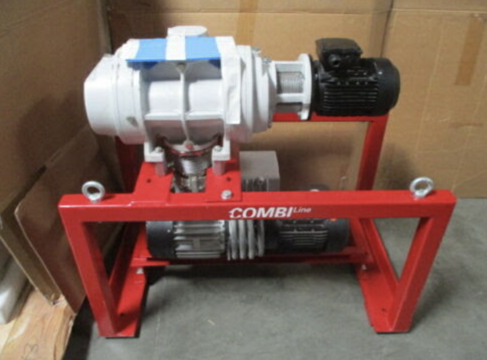 Used Pfeiffer Vacuum Pump CombiLine WU 412, Hena 100 & Okta 500 Roots Blower Pump