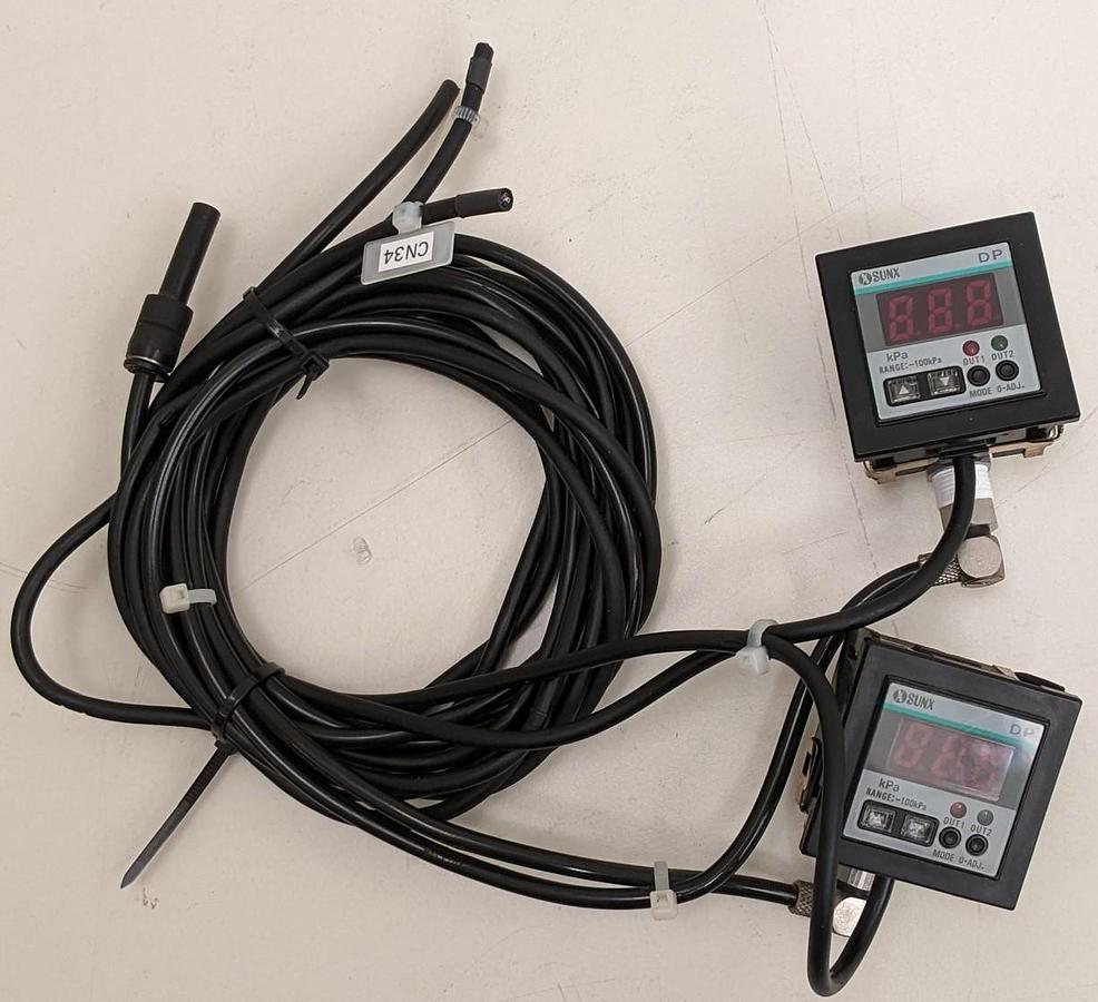 Used TEL Act 8 Part Dev 3-1/3 Chuck Vacuum Gauges