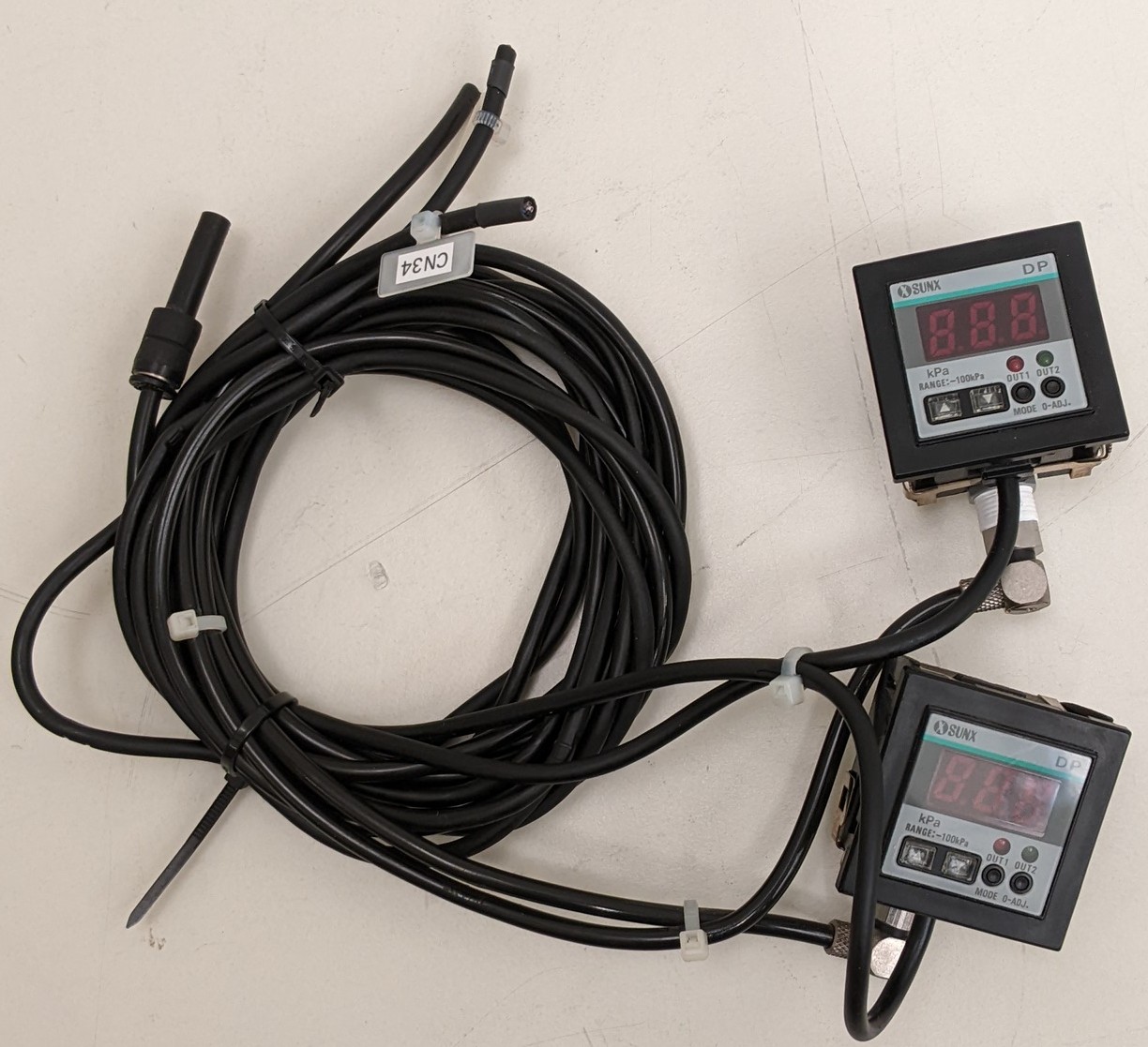 Used TEL Act 8 Part Dev 3-1/3 Chuck Vacuum Gauges