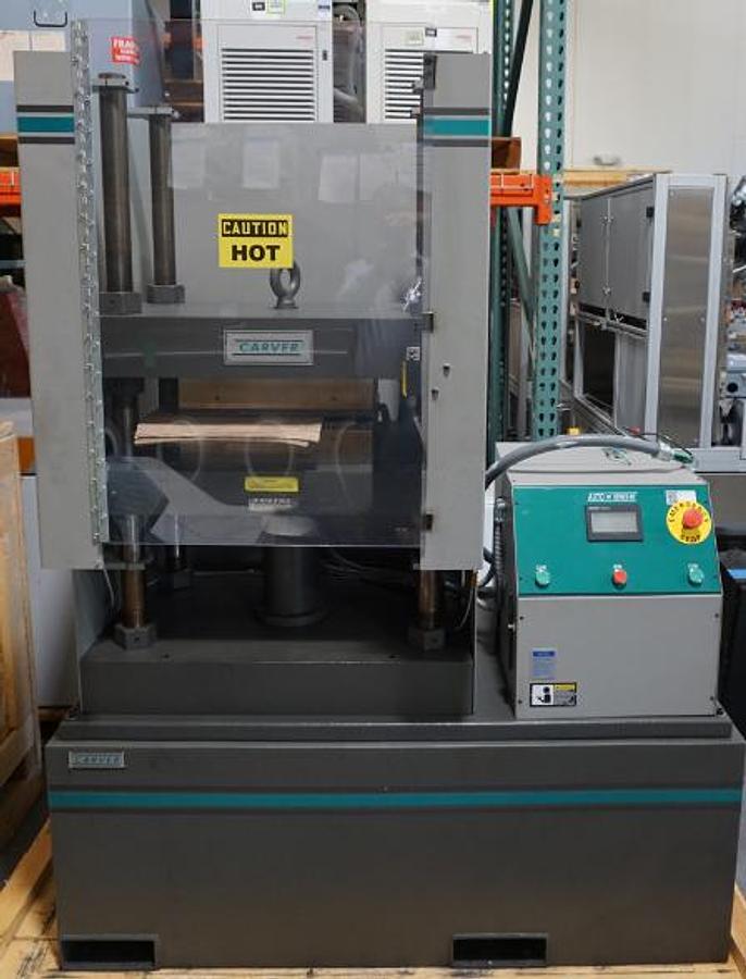 Used Carver 5401 AutoFour 4815-PL/H 48 Ton Automatic Hydraulic Heated Laboratory Press