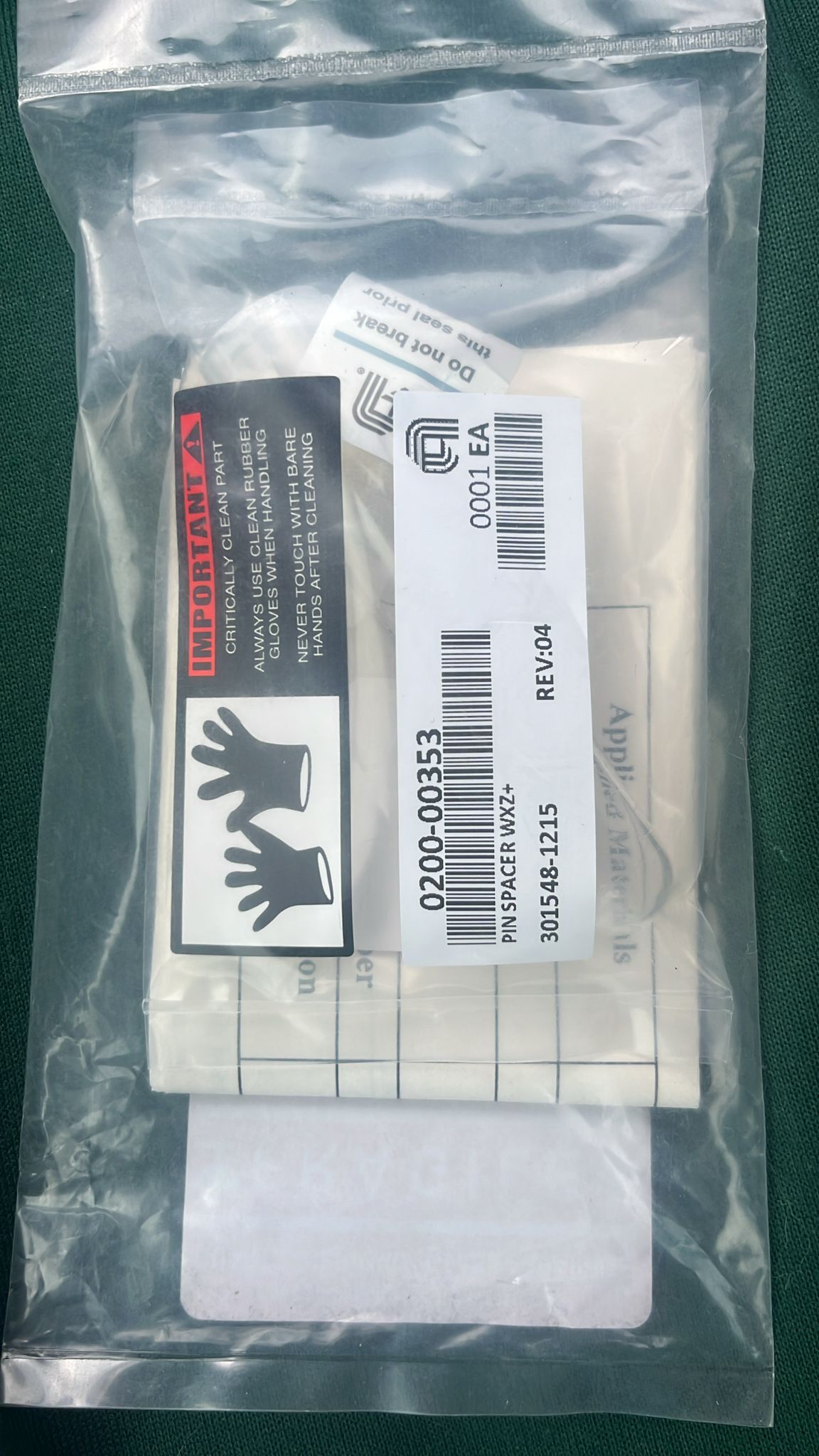 Used Applied Materials AMAT 0200-00353 PIN SPACER WXZ CPR HEATER