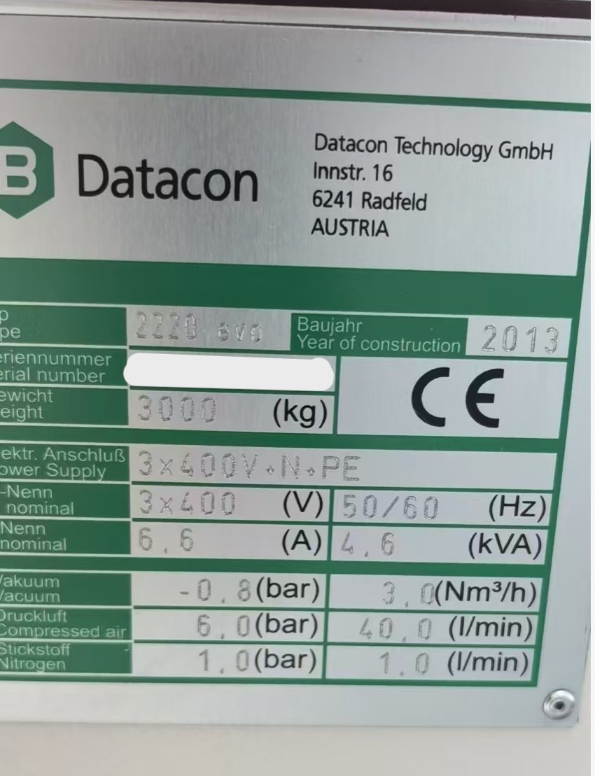 Used 2011 Datacon 2200 EVO