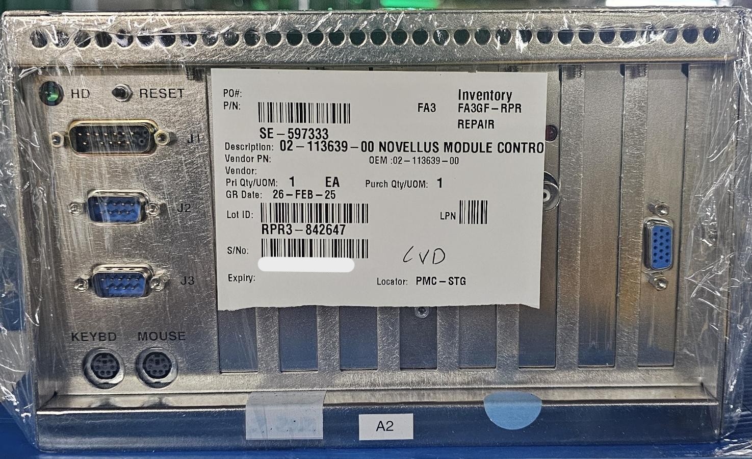 Used Novellus 02-113639-00 MODULE CONTROLLER