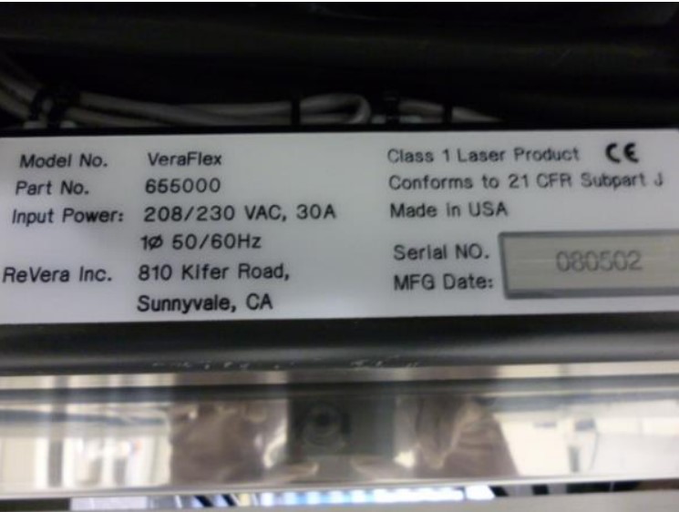 Used 2008 ReVera/ VeraFlex VeraFlex