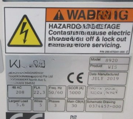 Used 2019 KLA Altair 8920