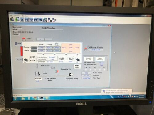 Used Sencera In-line Sputter 6 target large panel DC power supply vacuum & Turbo pump