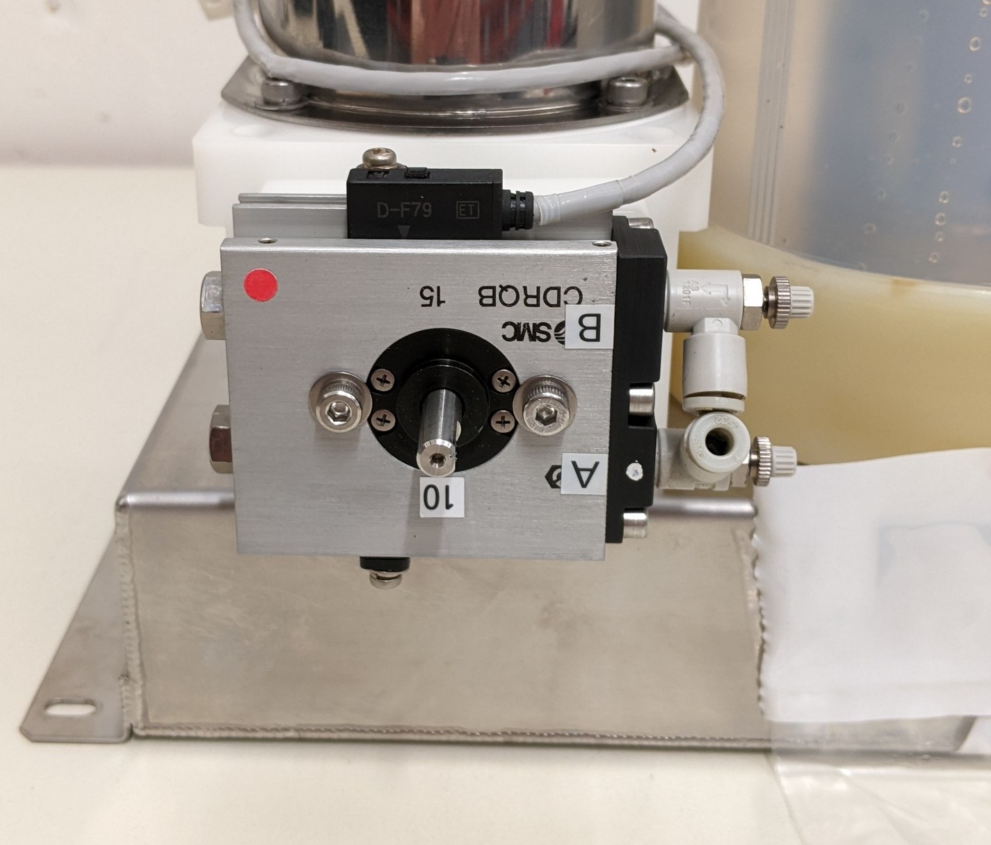 Used TEL Act 8 Part Dev 3-2 Exhaust Duct/ Auto Damper/ Manual Damper/ Mist Trap Assembly