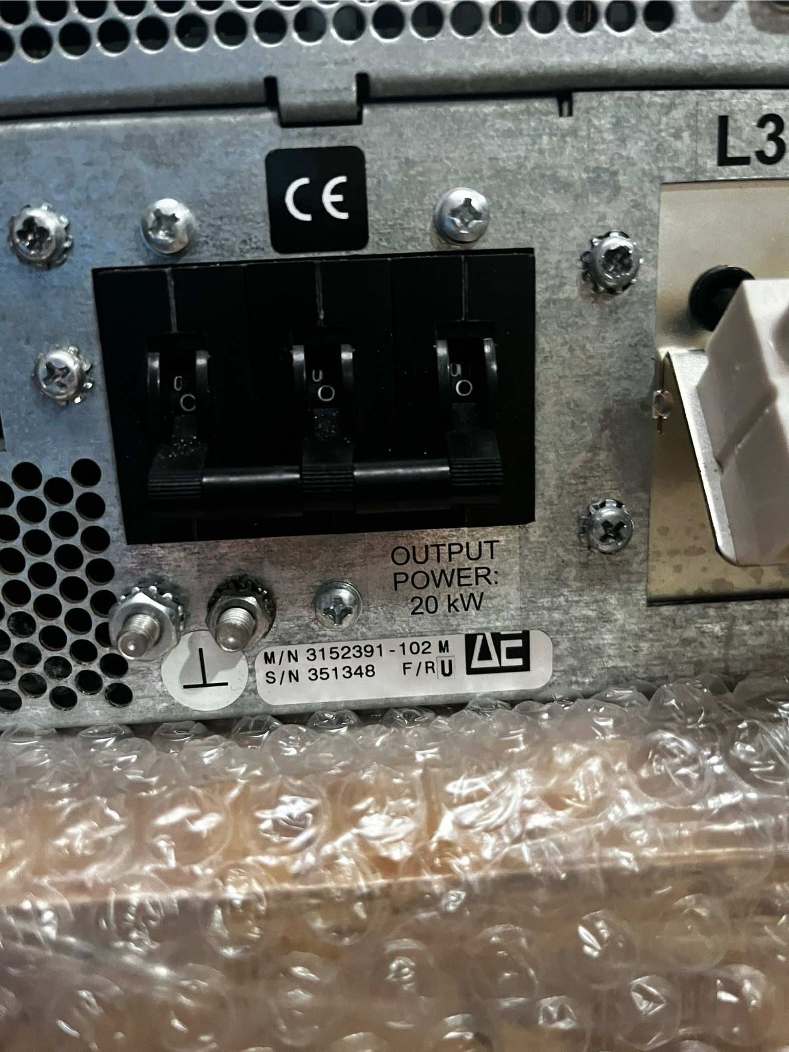 Used Advanced Energy AE Pinnacle 3152391-102M