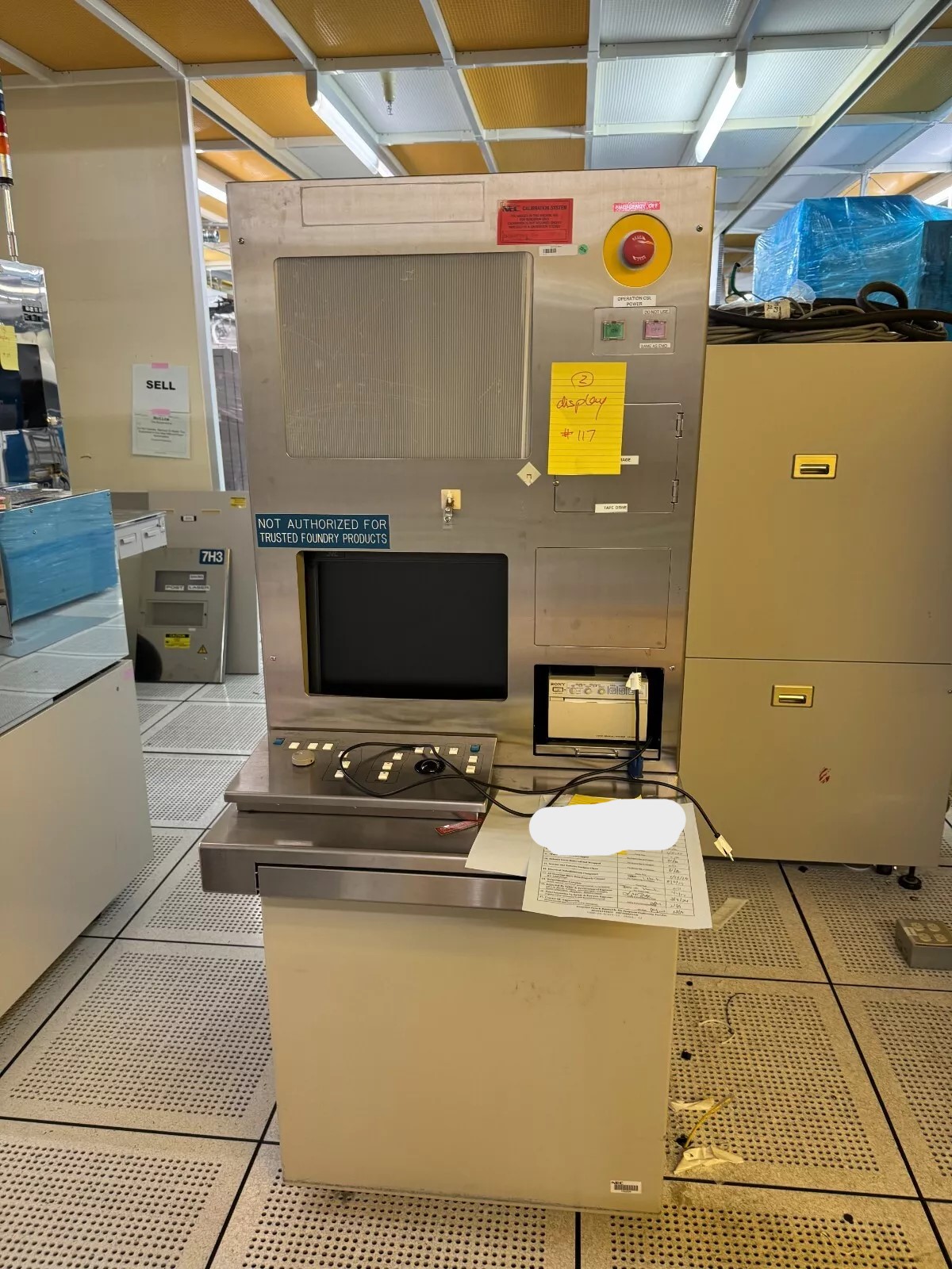 Used JEOL JWS-7555 scanning electron microscope