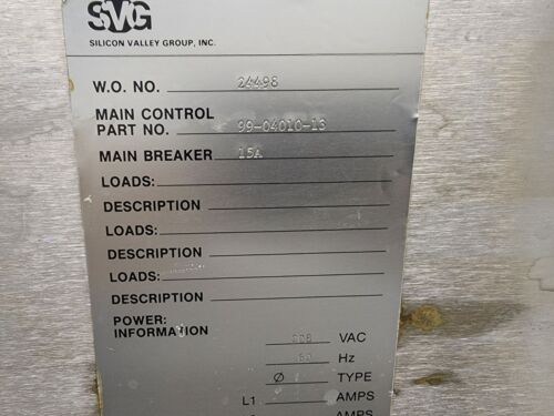 Used SVG SVG ASML 8620