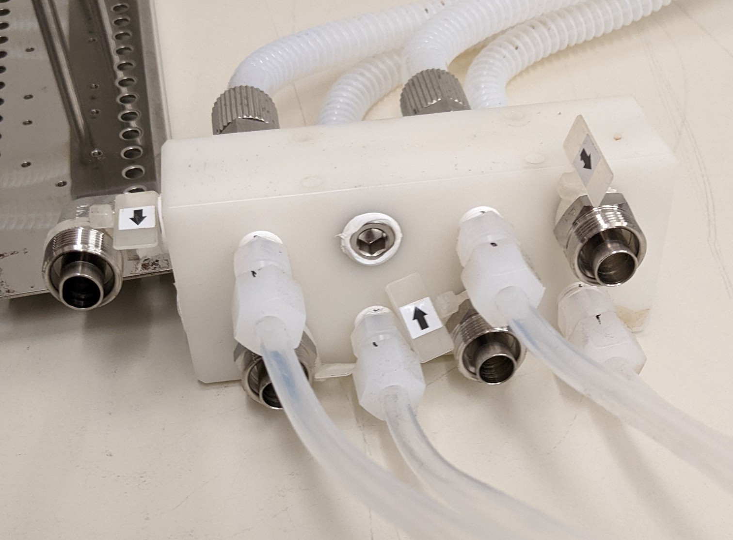 Used TEL Act 8 Part Dev 3-4 Dispense Line/Water Jacket H Nozzle Assembly