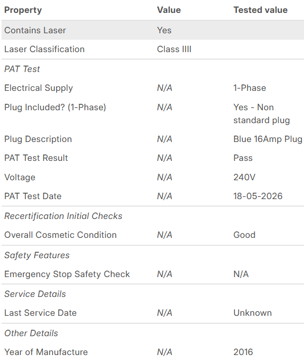 Used 2016 3D Systems ProX DMP 100 Metal Laser Sintering System