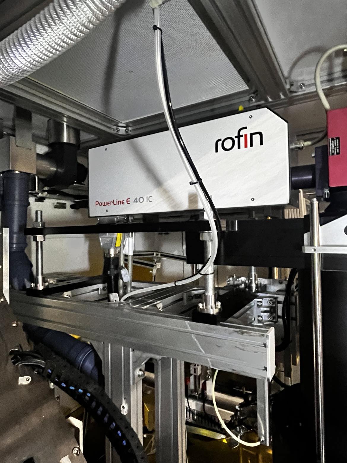 Used 2009 Rofin Sinar Powerline E40 IC Laser Assembly with Power Supply Powerline E-40