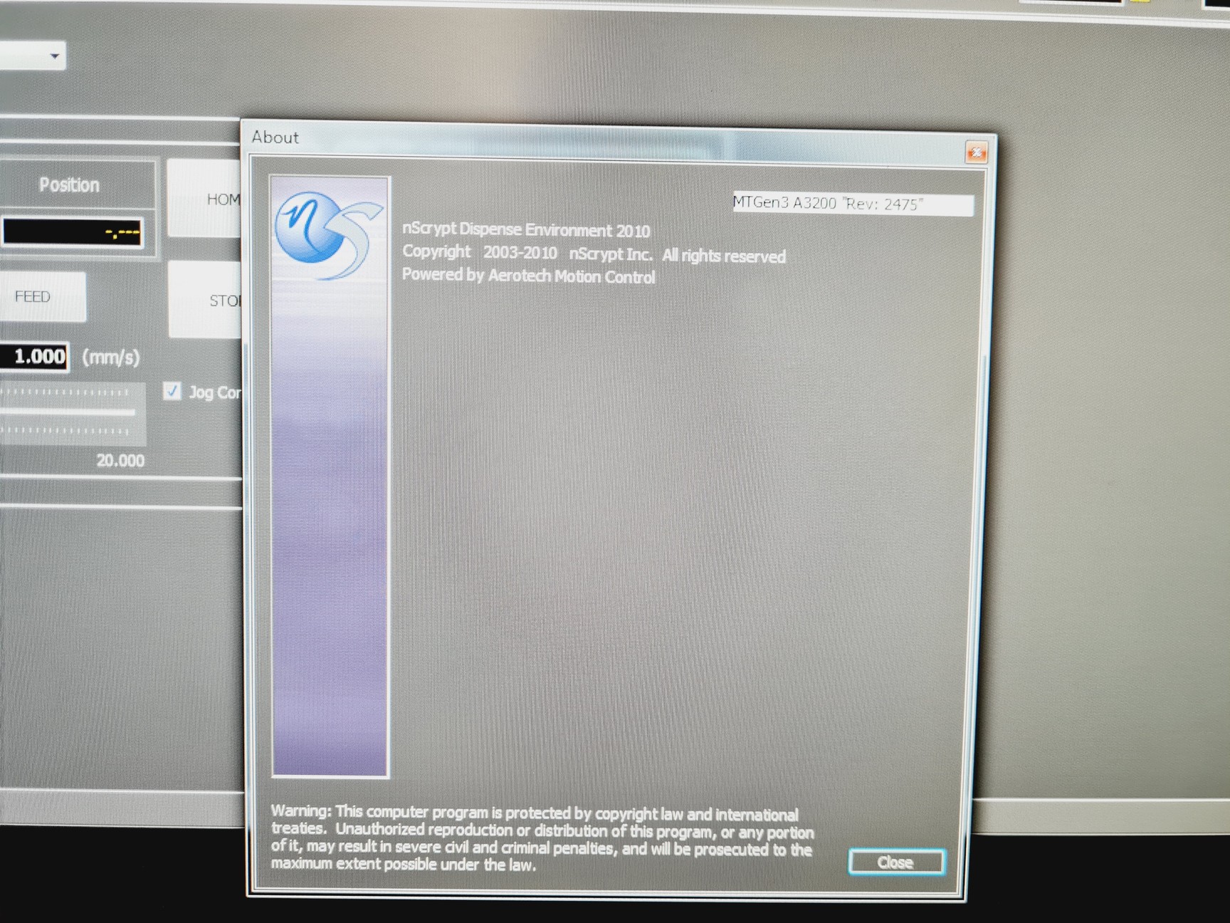 Used 2014 NScrypt 3Dn-300 FiT Direct Digital Manufacturing System w/ PC & Accessories Lab