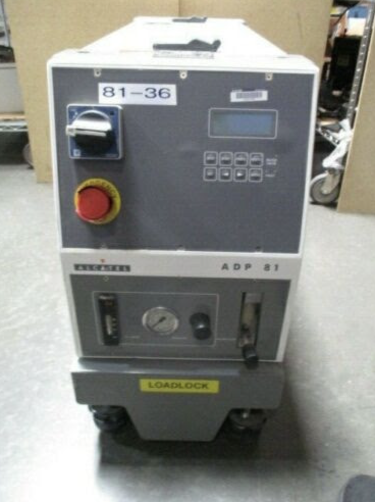 Used Alcatel ADP 81 Dry Vacuum Pump, N° 975342 SP, CP 5191/7, BF ADP 81, N° 975323