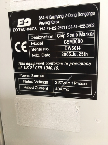 Used EO Technics CSM3000