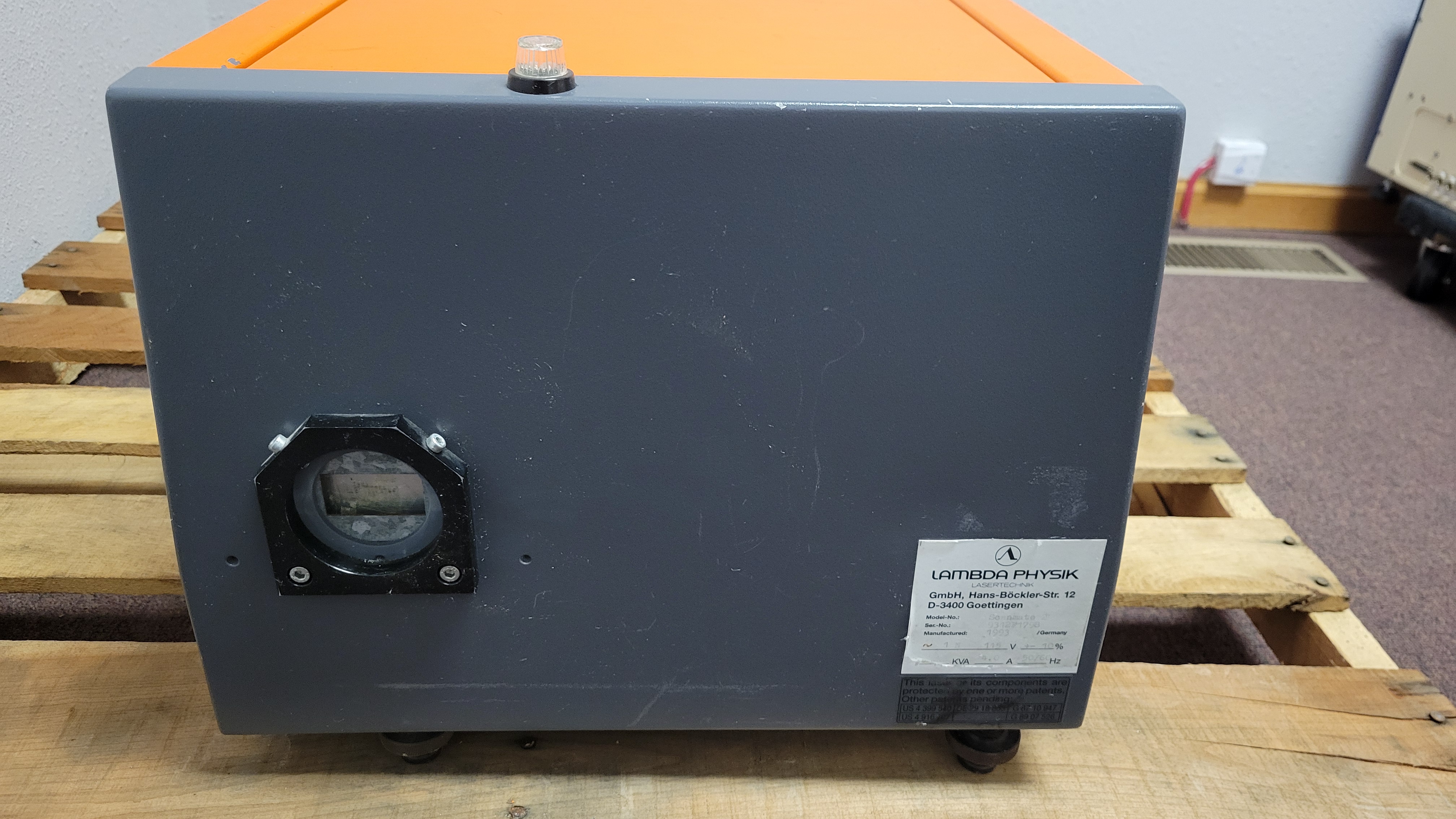 Used 1993 Lambda Physik Scanmate 2 Tunable Dye Laser System