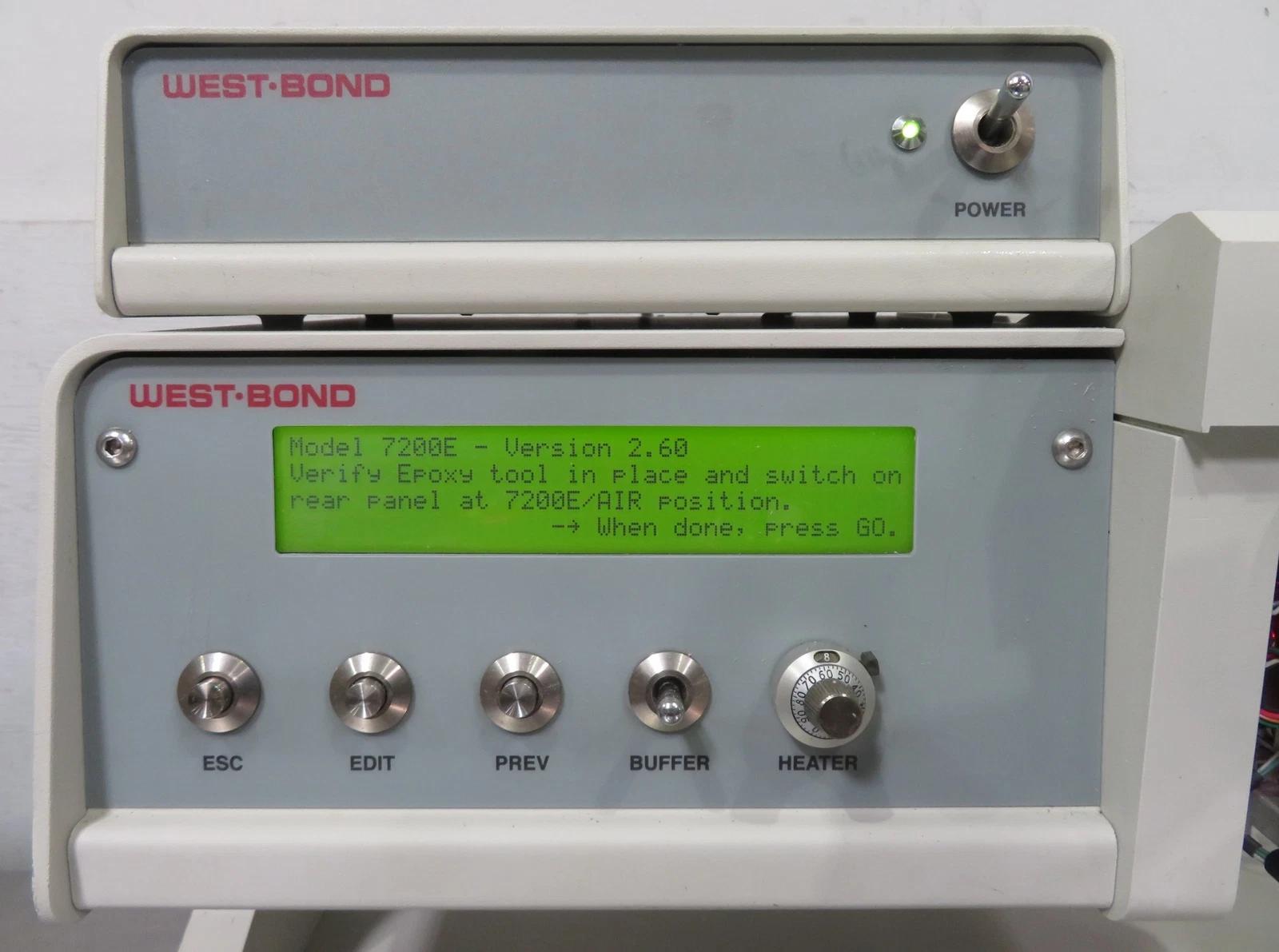 Used West-Bond 7372E Epoxy/Eutectic Die Bonder, Inert Gas Mirrored Workholder