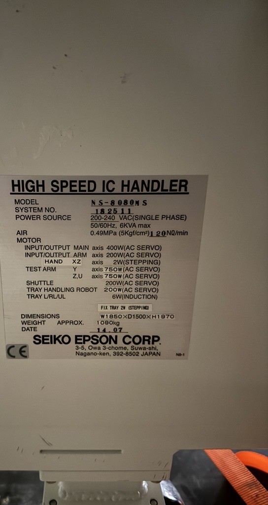 Used 2007 Seiko Epson NS8080MS and NX1016MT