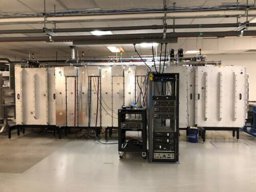 Used Sencera In-line Sputter 6 target large panel DC power supply vacuum & Turbo pump