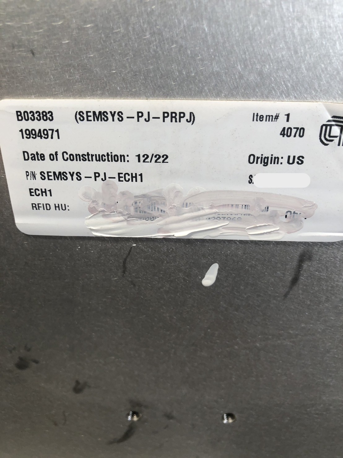 Used AMAT Endura PVD chamber