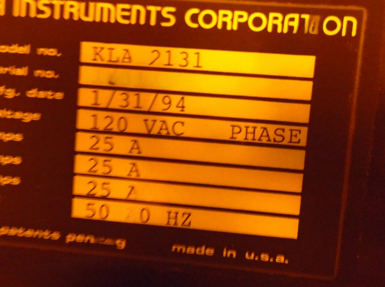 Used 1994 KLA-Tencor KLA 2133