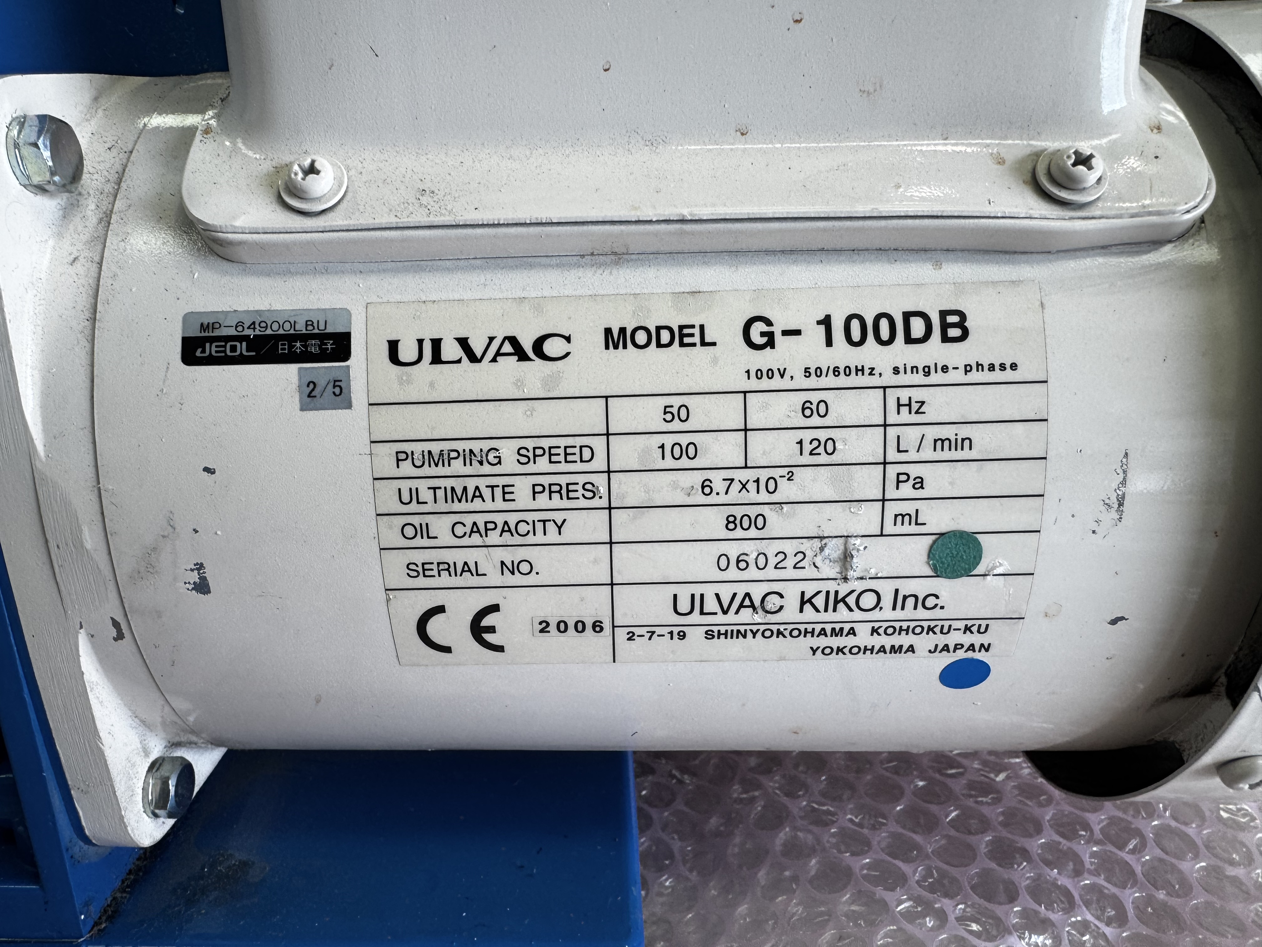 Used 2009 Jeol -6490LV SEM