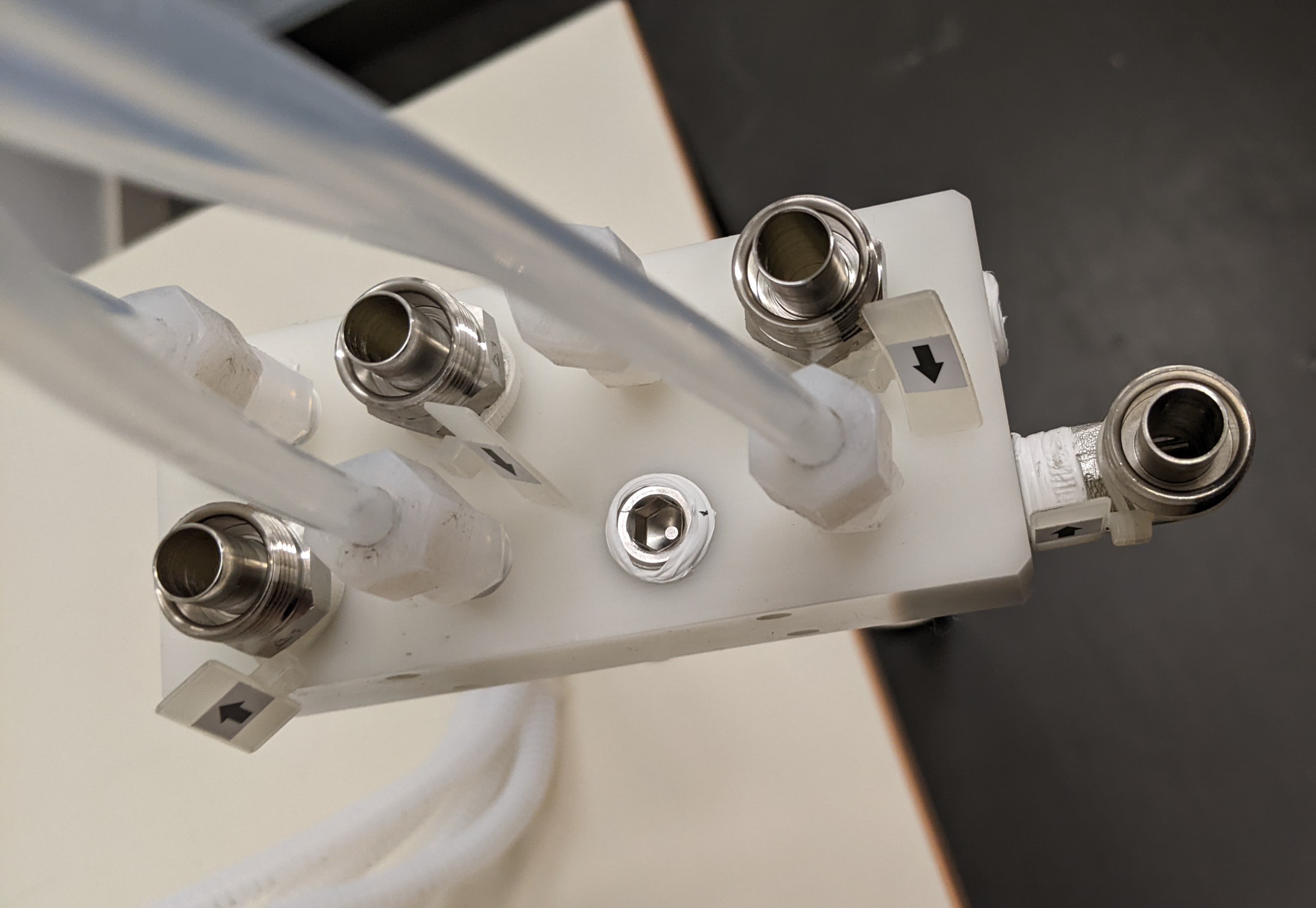 Used TEL Act 8 Part Dev 3-2 Dispense Line/Water Jacket H Nozzle Assembly