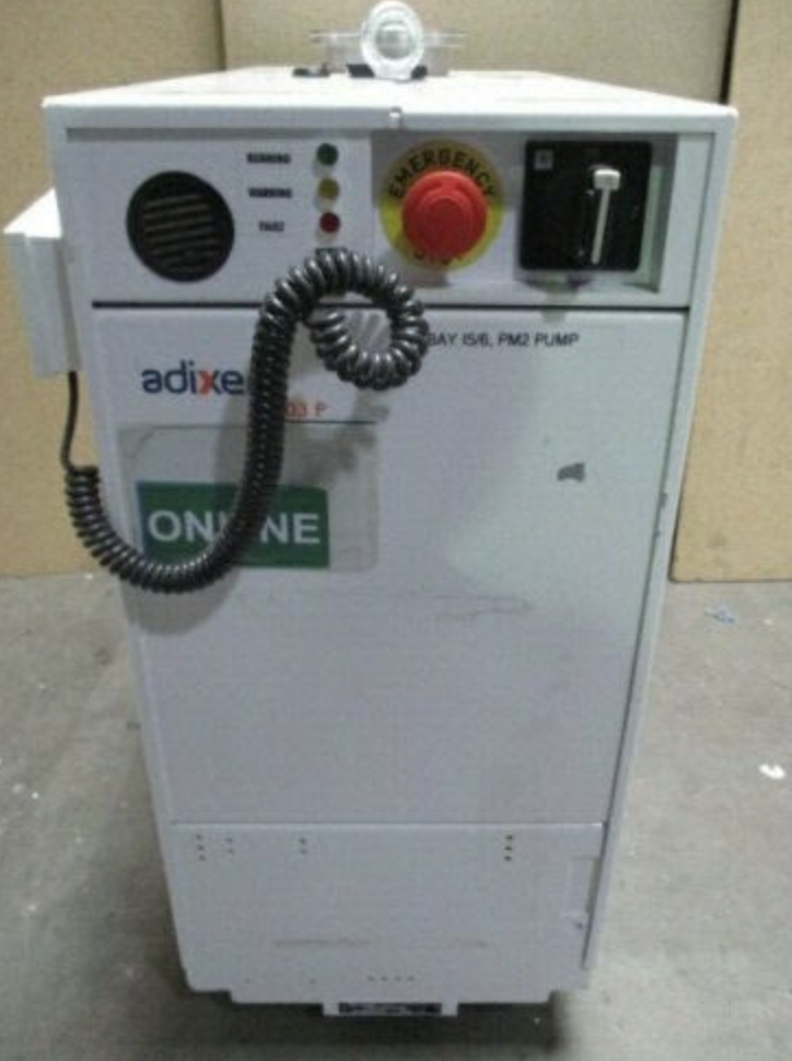 Used Adixen A.603P Vacuum Pump w/ Adixen 112970 Controller, Alcatel A3D2161020000