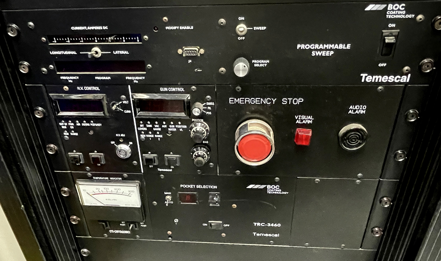 Used Temescal BJD-1800 Electron Beam Evaporator