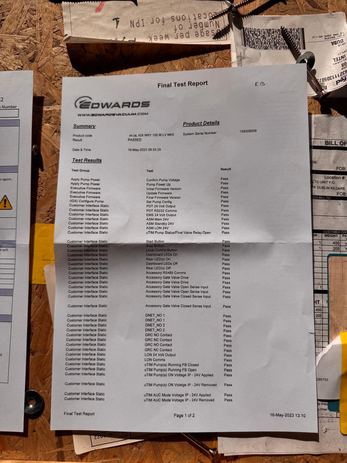 Refurbished Edwards IGX100M Vacuum Pump