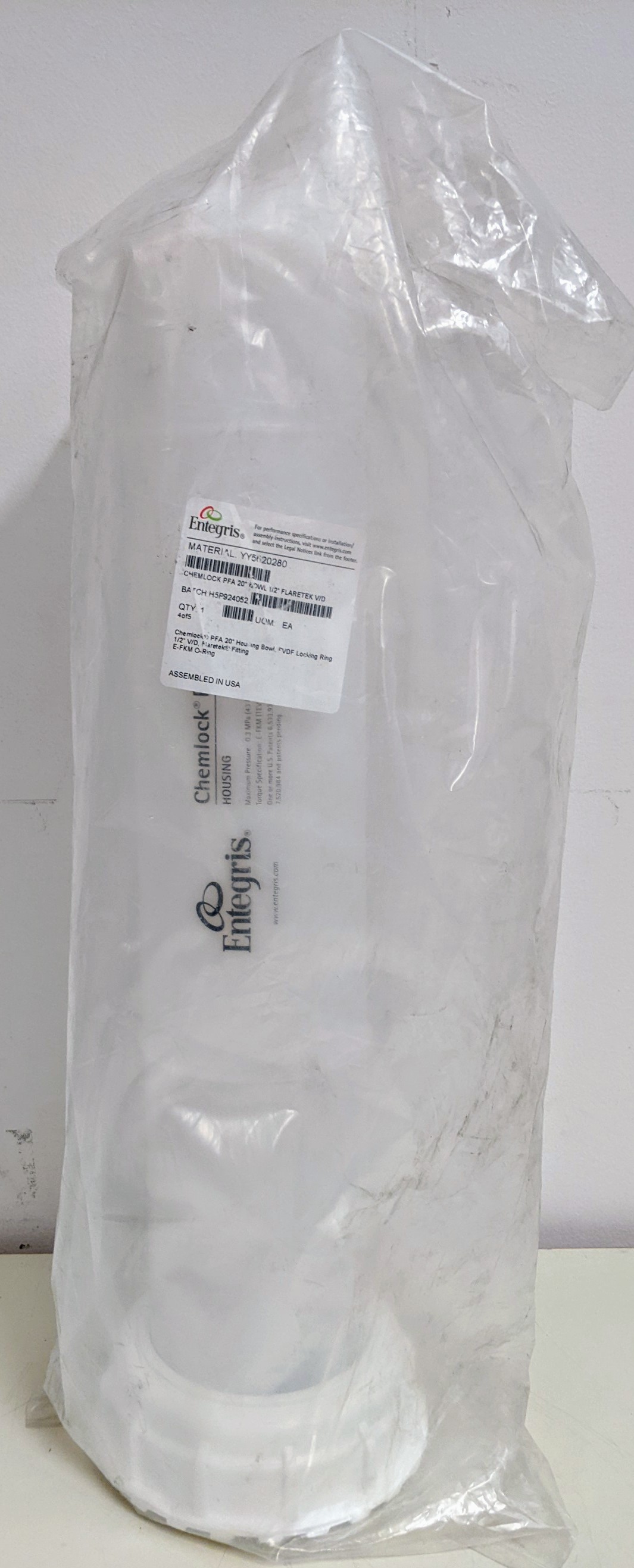 Used Air Liquide Electronics U.S. LP - Entegris WELD,BOWL, 20" CHEMLOCK HOUSING,FLR