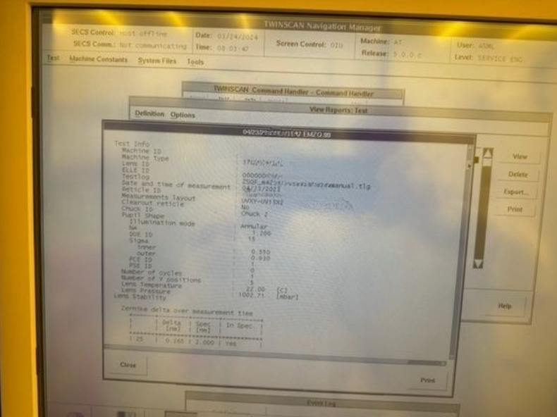 Used 2006 ASML TWINSCAN XT:1700i