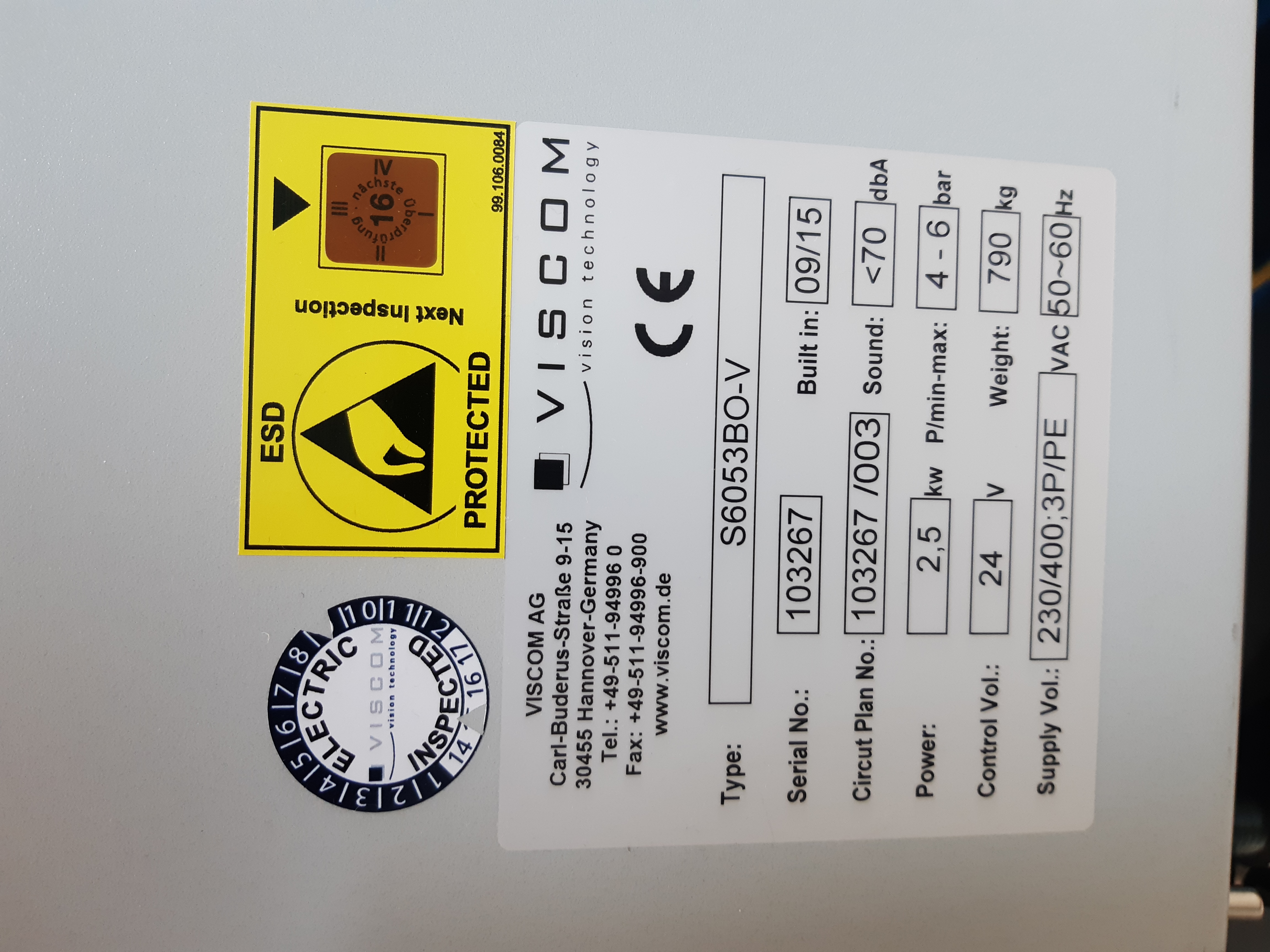 Used 2015 Viscom S6053BO-V