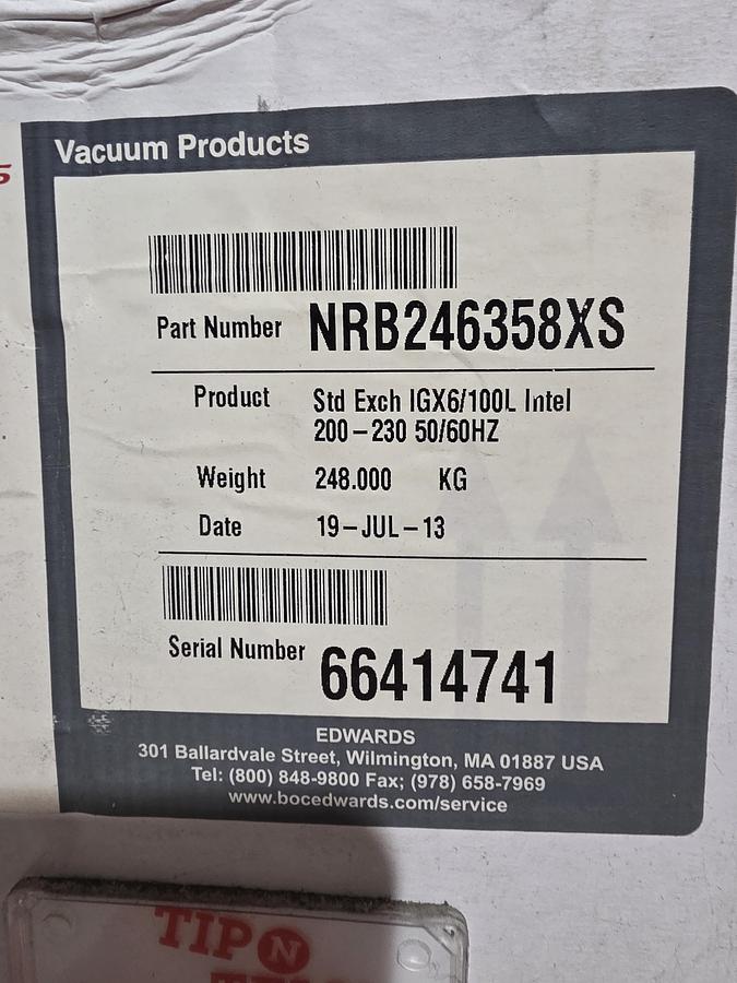 Edwards 6/100L Vacuum Pump