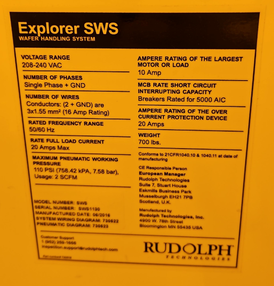 Used 2017 Rudolph F30 AOI